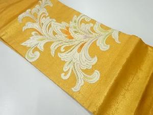 葉模様刺繍名古屋帯